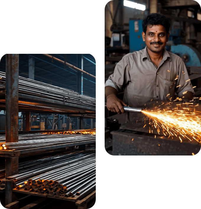 Steel worker